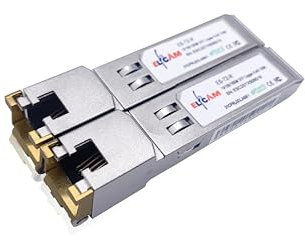 Elfcam® - 1,25G SFP RJ45 Mini-GBIC Modul, 10/100/1000Base-T Modul, Bis zu 100m (2 Stück)