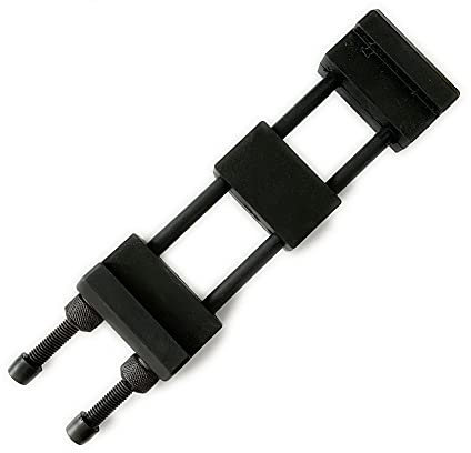 Professional Whetstone Non Slip Adjustable Holder - Chrome Plated Iron and Silicone Grindstone Base (Black)