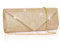 Larcenciel Pochette Enveloppe Sac de Soirée en Paillettes Brillant Argenté pour Femme (Rose)