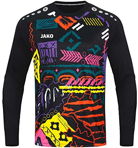 JAKO Tropicana Torwarttrikot schwarzgelborangepink, M Herren