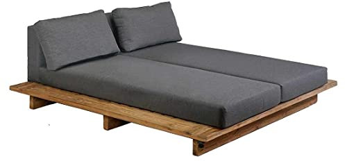 OUTLIV. Brite Daybed Loungeinsel, aus Teak recycelt und Polyester, für entspannte Stunden in Ihrem Garten