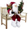 Christmas Paradise Sitzender Weihnachtsmann 45cm Deko-Figur Kantenhocker Santa Nikolaus (Modell Knud)