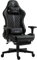 TRISENS Gaming Stuhl mit Fußstütze und ergonomsichen 4D-Armlehnen - Gaming Chair in Sportsitz Optik - Gamer Stuhl mit verstellbaren Rückenstützkissen für gesündere Sitzhaltung, Farbe:Schwarz