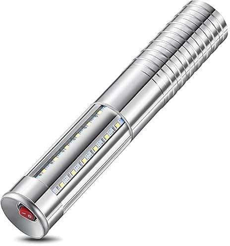 Bâton lumineux LED stroboscopique pour bouteille de champagne rechargeable pour karaoké, bar, club, anniversaire, mariage, fête, doré (Argenté)
