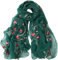 MAIRY Womens Scarfs Lightweight Scarves Ladies Soft Shawls and Wraps Oversized Blackish Green Scarf Gifts for Girls Evening Party GB1706005