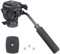Tête fluide fluide avec plaque de dégagement rapide de 6,35 mm pour appareil photo reflex numérique Canon, Nikon, Sony, caméscope, charge jusqu'à 3 kg