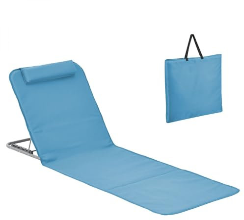 Linxor - Matelas, transat, Tapis de Plage avec Dossier inclinable et Sac de Transport - Plusieurs Coloris Disponibles