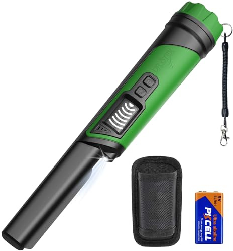 DR.ÖTEK Metal Detector Pinpointer per adulti e bambini, bacchetta puntatore portatile con schermo LCD, completamente impermeabile, rilevamento a 360°, 3 modalità, esclusiva cancellazione delle