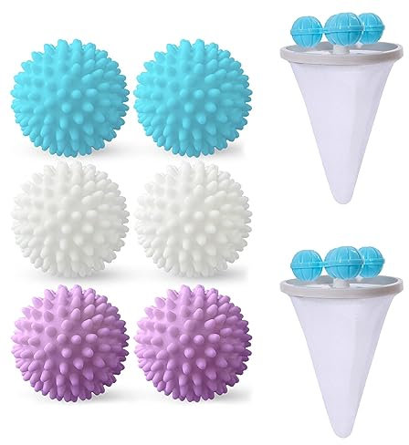 Bola de lavado para lavadora, 8 unidades, bolas de lavado reutilizables, bolas de secado, secadora con lavadora, filtro de pelo para el hogar, limpieza de ropa