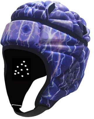 Oshhni Casco da Rugby per Bambini Cappello Protettivo da Rugby Berretto da mischia Traspirante Caschetto da Rugby Casco da Football per Esigenze Speciali, Stile c