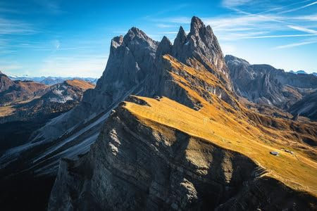 adrium Acryl-Bild 50 x 30 cm: Einer der malerischsten und meistbesuchten Bergrücken der Alpen, Seceda, Dolomiten, Italien, Europa (209229103)