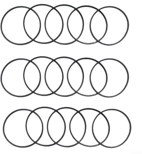 Jayruit 15 Stück Gummi Vergaser-Dichtungen, Schwarz, O-Ring für Vergaser 693981 und 280492