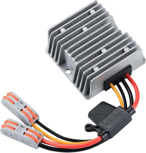 YABOANG Convertitore DC/DC Boost da 10-30V a 48V, convertitore di tensione DC/DC da 10V/12V/24V/30V a 12V5A 60W MAX Trasformatore di potenza per automotive, luci LED, camion, strumenti e altro.