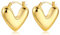 ALEXCRAFT Orecchini Donna Oro Cuore Dorato Chunky Bombati