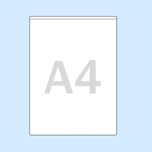 SPRINTIS Selbstklebende Rechtecktaschen A4, 220 x 305 mm, 100 Stück, Schmalseite offen, Dokumententasche aus Kunststoff für Büro und Logistik