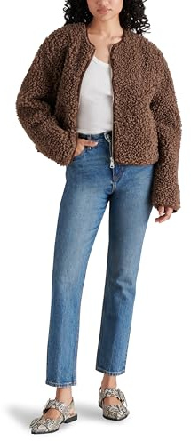 Steve Madden Apparel TEDDY JACKET, Mocha, Small