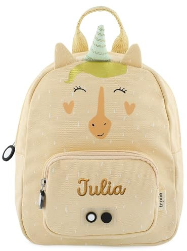 upstitch studio Trixie Kinderrucksack mit Namen personalisiert bestickt (Einhorn, Rucksack KLEIN/SMALL)