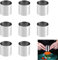 Lsydgn 8 Stück Tortenring,Dessertringe 5cm Durchmesser,Mini Tortenring Set,Edelstahl Mousse Ringe Dessertring Set,Edelstahl Dessertringe Und Speiseringe,Für Desserts Kuchen DIY Torte Fondant Sushi