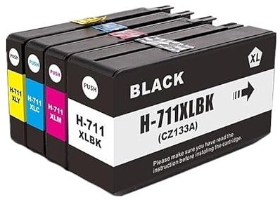 Überholter C1Q10-Druckkopf, kompatibel mit 711-Modellen Kompatibel mit DesignJet T120 T125 T130 T520 T525 T530 Drucker(711XL Ink Cartridge)
