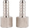 Lot de 2 tuyaux cannelés 3/8 po, raccord fileté femelle BSPP, raccord rapide pneumatique, ensemble de déconnexion rapide, accessoires pour compresseur d'air (3/8-10 mm)