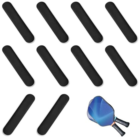 Yowfond 10 pcs 3g Selbstklebendes Bleiband für Tennisschläger, Golf, Schwarz Pickleball Paddel, Schutz des Paddelkantenschutzes und Erhöhung des Gegengewichts