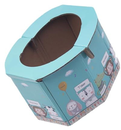 FUNNETOYU Tragbare Kinder Campingtoilette Faltbar aus Hochdichtem Wellpapier mit Praktischem Design für Outdoor und Reise als Mobiles Reise Wc für Unterwegs
