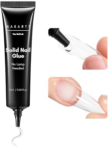 Makartt Nail Glue Extra Strong, New Super Semi Solid for Press-On Nails