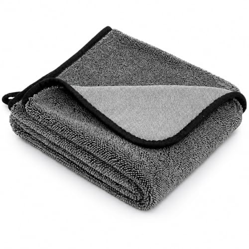 topolenashop Panno in Microfibra Auto 60 x 50 cm – Panno Asciugatura Ultra Assorbente in Pile di Corallo Morbido Senza Pelucchi per Vernice, Vetri, Moto, Casa, Cucina e Superfici Lucide | 17387-3