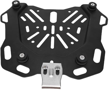 Wakects Motorcycle Tail Box Rack Plate, Carbon Steel Universal Trunk Mounting Plate for 45L Storage, Ideal for Most Motorcycles