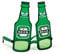 Bristol Novelty BA278 Beer Bottle Glasses, Unisex-Adult, One Size, Green