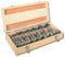 16 PIECE FORSTNER DRILL BIT SET IN WOODEN CASE
