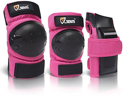 JBM Adult/Kids Child Youth Knee Pads Elbow Pads Wrist Guards Protective Gear Set for Inline Roller Skating Biking Cycling Scooter Skateboard BMX Mountain Bike Inline Skating Extreme Sports