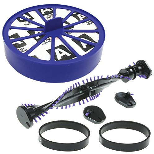 SPARES2GO Clutch Brushroll Roller Bar + HEPA Filter + Drive Belts For DYSON DC07 DC14 Vacuum Cleaner