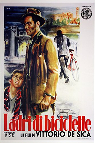 Movie Poster Fahrraddiebe - Vittorio de Sica - Größe: 70 x 100 cm