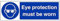 vsafety 41051bj-r Eye Protection must be worn Pflicht Schutzbekleidung Zeichen, starrer Kunststoff, Landschaft, 450 mm x 150 mm, blau
