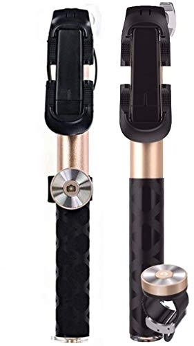 Original Noosy® BR0802 Bluetooth Selfie Stick Monopod - IOS Android - Funktion Shutter - Gold - Eine perfekte Geschenkidee