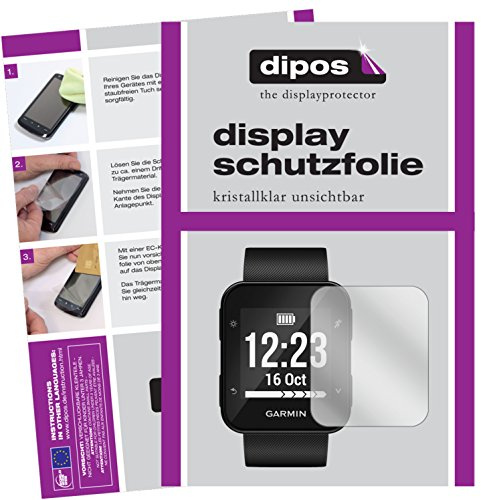 dipos 6x Clear Screen Protector for Garmin Forerunner 35 | Ultra-Thin, HD Clear, Protection Film, Perfect Fit, Anti-Scratch, Bubble-Free, Case-Friendly, Fingerprint Compatible