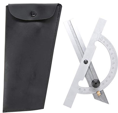 100x150mm in acciaio al carbonio Goniometro regolabile Angolo righello Strumento misura e misurazione