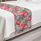 Lunarable Dahlien-Blumenbeetläufer, handgezeichnete Überlappung, gedrehte alte Modeblüten, Boho-Blütenblätter, Blütenbild, dekorativer Akzent-Bettwäsche-Schal für Hotels, Queen, Creme-Rosa