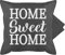 Kissenbezug - Statement - Home Sweet Home- weiß - 50 x 50 cm - Grau - Kissen Statement-Kissen Statements baumwollkissen zierkissenbezüge Schrift sprüche kissenhülle mit zierkissen kissenhüllen