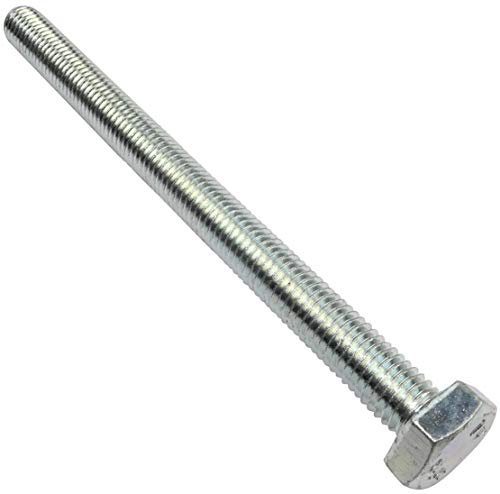 AERZETIX - C47366 - Satz von 10 stück - bolzen schrauben sechskantschrauben M10x130 - mit sechskantkopf - Ø10x130mm - DIN 933 - klasse 8.8 - verzinktem stahl - heimwerken - montagewerkzeug eisenwaren