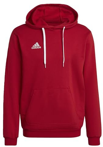 adidas Uomo Entrada 22 Sweat Hoodie, Team Power Red 2, XXL