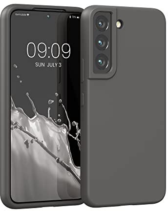 kwmobile Cover per Samsung Galaxy S22 Custodia - Back Case per Smartphone in Silicone TPU - Protezione Gommata - nero matt