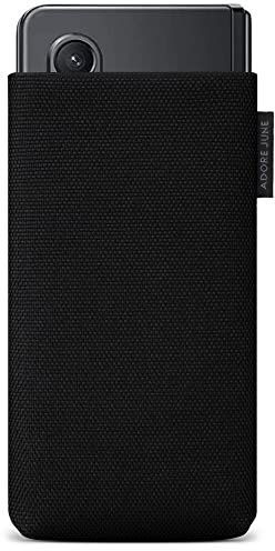 Adore June Handytasche Classic Recycled Schwarz kompatibel mit Galaxy Z Fold 6 2024 / Fold 5 / Fold 4 / Fold 3 / Fold 2, Moderne Nachhaltige R-PES Stoffe, Made in Europe