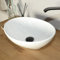 Keramik Waschbecken 40 cm oval in weiß von WOHNFREUDEN