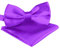 BomGuard - Set di fazzoletto da taschino e papillon da uomo, fiocco pre-legato, per camicia, smoking ecc., viola., Taglia unica