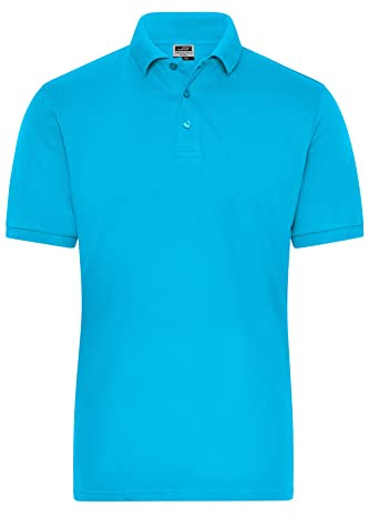James & Nicholson Herren Bio Workwear Polo Stretch - Polo aus weichem Elastic-Piqué