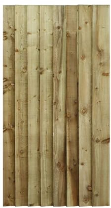 Bespoke Custom Made To Measure UPTO HEIGHT: 5ft (150cm High) Feather Edge Semi-Braced Flat Top Pathway Garden Pedestrian Gate [Width upto 75CM Hinge Pack Option Removed
