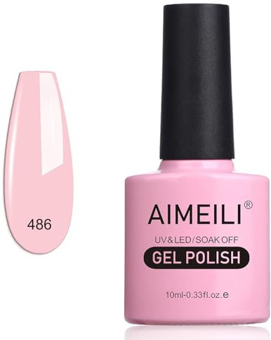 AIMEILI Gel Nail Polish, UV LED Soak Off Nail Art Manicure Pedicure Ideal for Salon Studios & Home Use, Long Lasting & Easy to Apply - (486) 10ml, 41.0 grams, Pack of 1