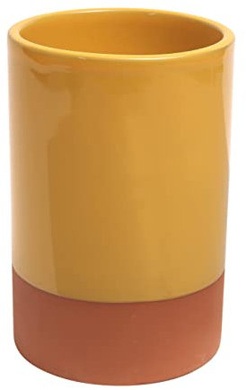 Dexam Sintra Rafraîchisseur à vin en terre cuite émaillée – Ocre, blanc